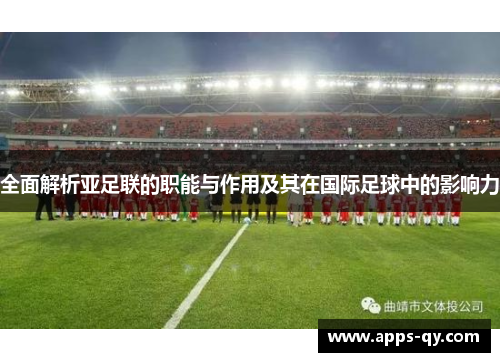 全面解析亚足联的职能与作用及其在国际足球中的影响力